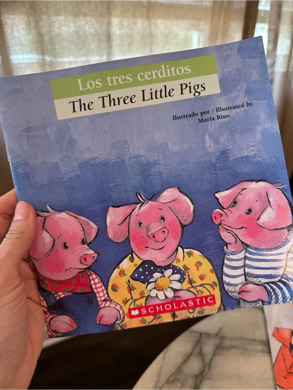 7 Scholastic Kids Board Books Spanish/English